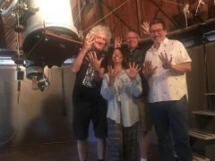 9 Salute -at Clyde Tombaugh's telescope