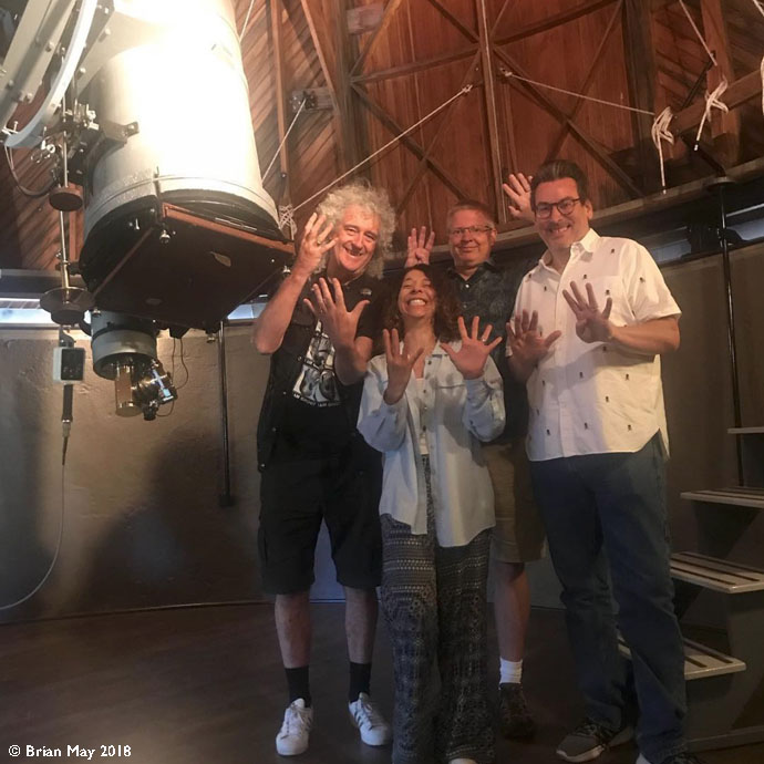 9 Salute -at Clyde Tombaugh's telescope