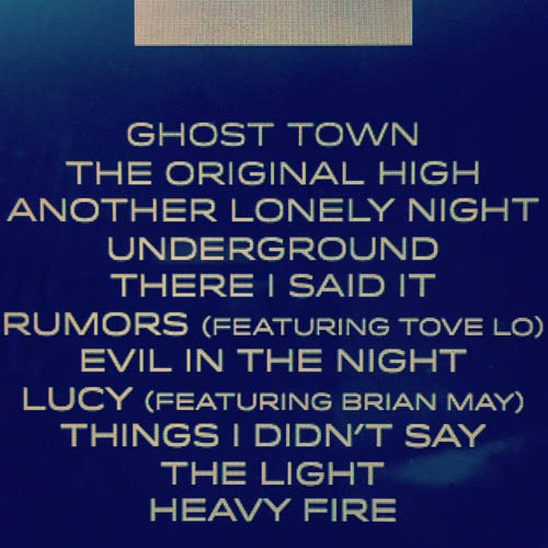 The Original High track listing