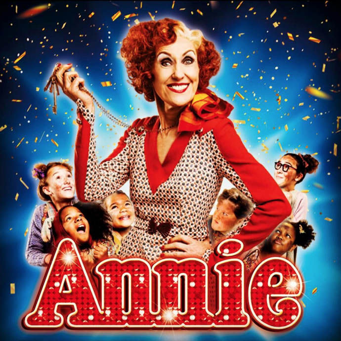 Anita as Miss Hannigan - Annie poster
