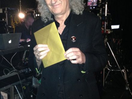 Brian with fateful envelope
