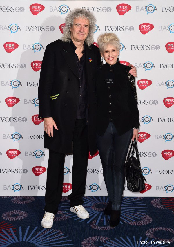 Brian May and Anita Dobson - Ivors