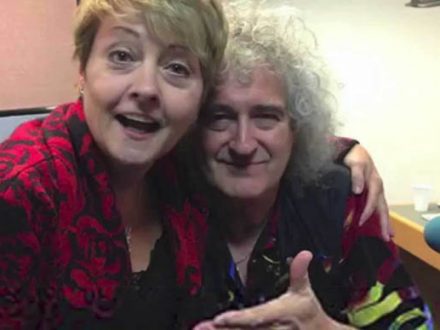 Anne Diamond with Brian May