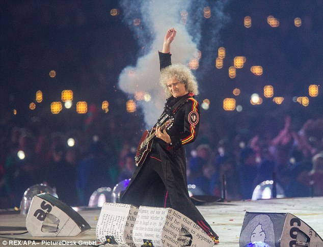 Brian May - played for the Olympics closing ceremony