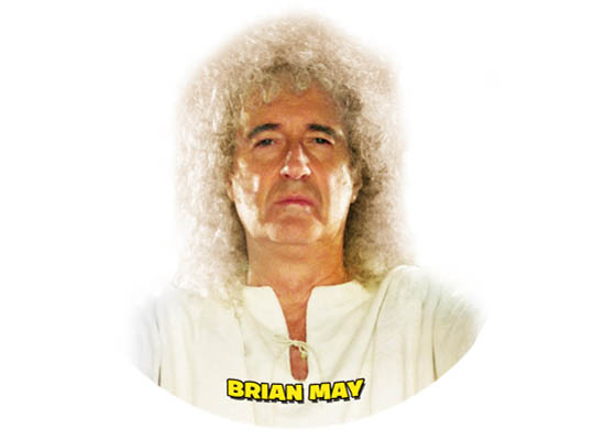 Brian May as Spamalot God