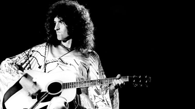 Brian May black and white