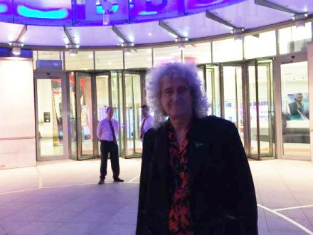 Brian outside BBC Newsnight