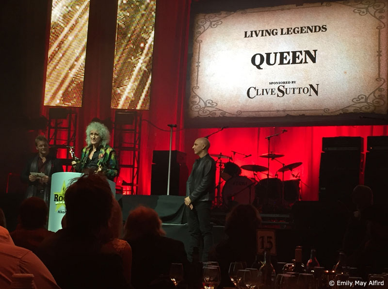 Brian accepts Living Legend award