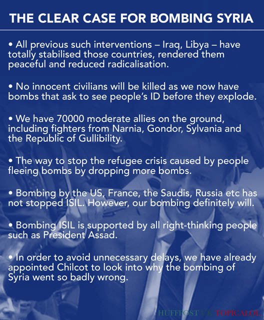 Clear case for bombing Syria