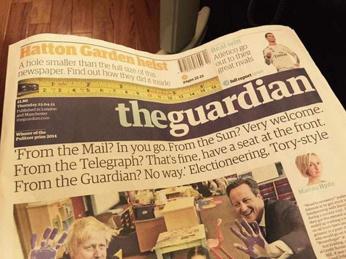 From the Guardian - no way