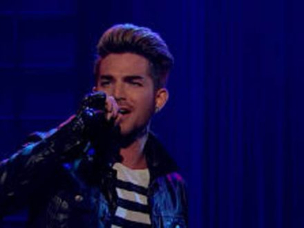 Adam Lambert on Late Late Show
