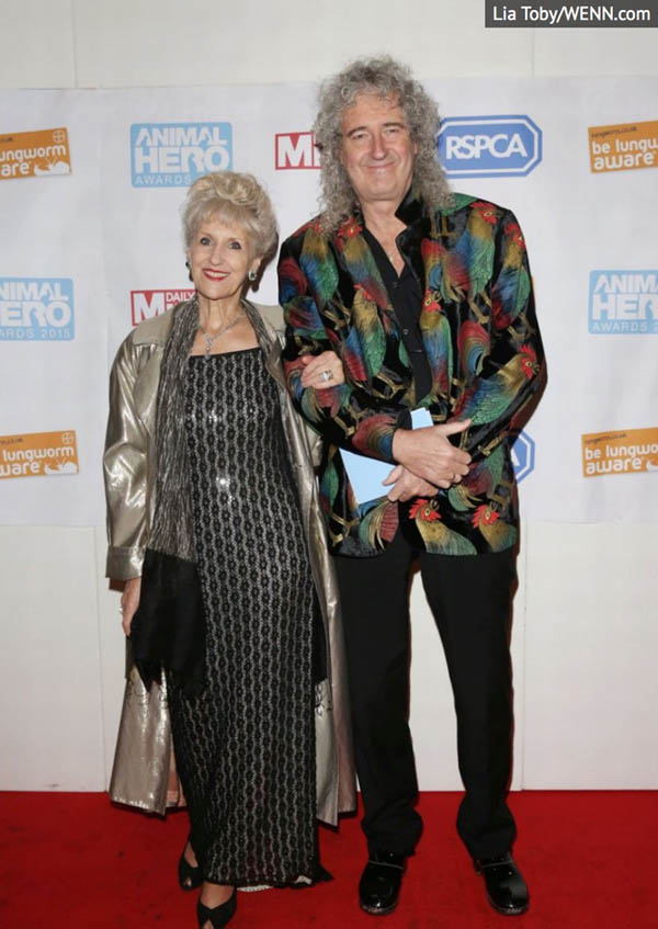 Anita Dobson and Brian May - Red Carpet - Animal Hero Awards