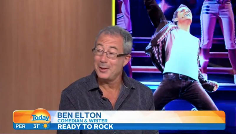 Ben Elton The Today Show Australia 26 November 2015