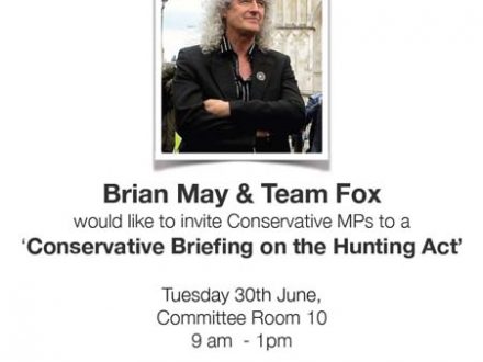 Brian May parliamentary invite - Conservatives