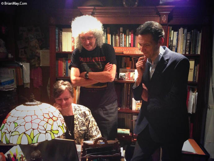 Paula Fleming, Brian May and Denis Pellerin