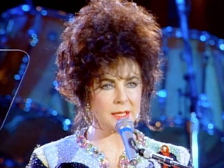 Elizabeth Taylor at Freddie Mercury Tribute Concert