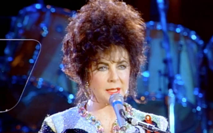 Elizabeth Taylor at Freddie Mercury Tribute Concert 
