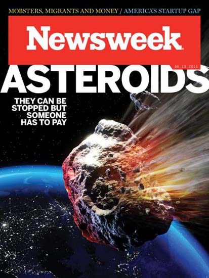 Newsweek cover - Asteroids