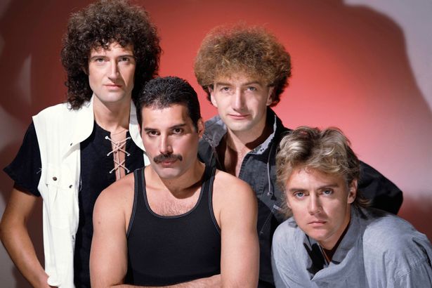 ITV Queen (l-r) Brian May, Freddie Mercury John Deacon and Roger Taylor