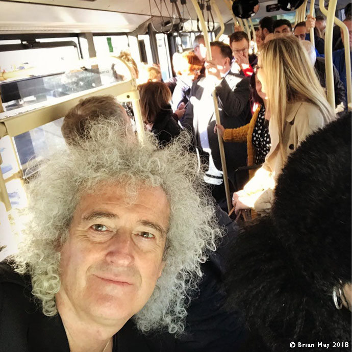 Brian on Heathrow transfer bus