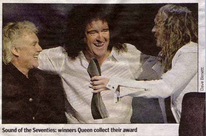 Roger, Brian and Justin - UK Music Hall of Fame