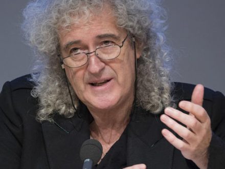 Brian May at Stephen Hawking Medal launch