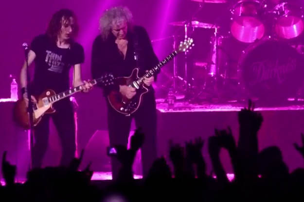 Brian May with The Darkness 25 Nov 2011