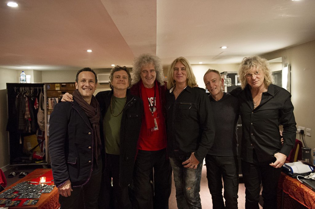 Brian May with Def Leppard, Sheffield, 17 Dec 2015