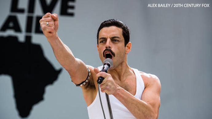 Rami Malek stars as Queen lead singer Freddie Mercury in Bohemian Rhapsody. ALEX BAILEY / 20TH CENTURY FOX