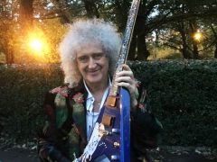 Brian May with the Secret World guitar