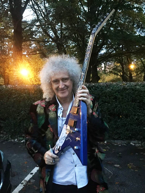 Brian May with the Secret World guitar