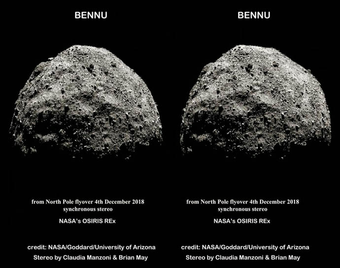 Asteroid BENNU parallel stereo