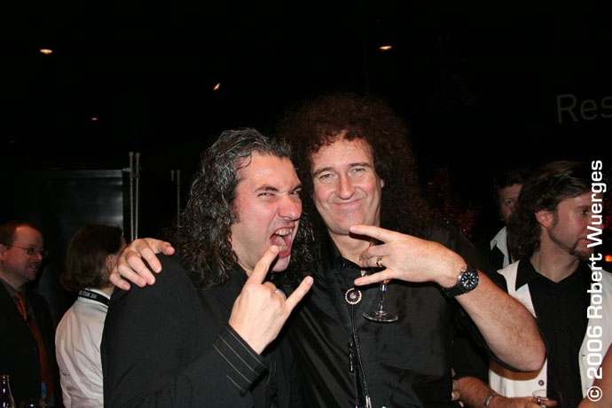 WWRY Band guitarist Frank Rohles with Bri at Aftershow . Photo @ 2006 Robert Wuerges