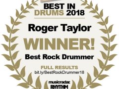 Roger Taylor - Winner Best Rock Drummer Rhythm magazine