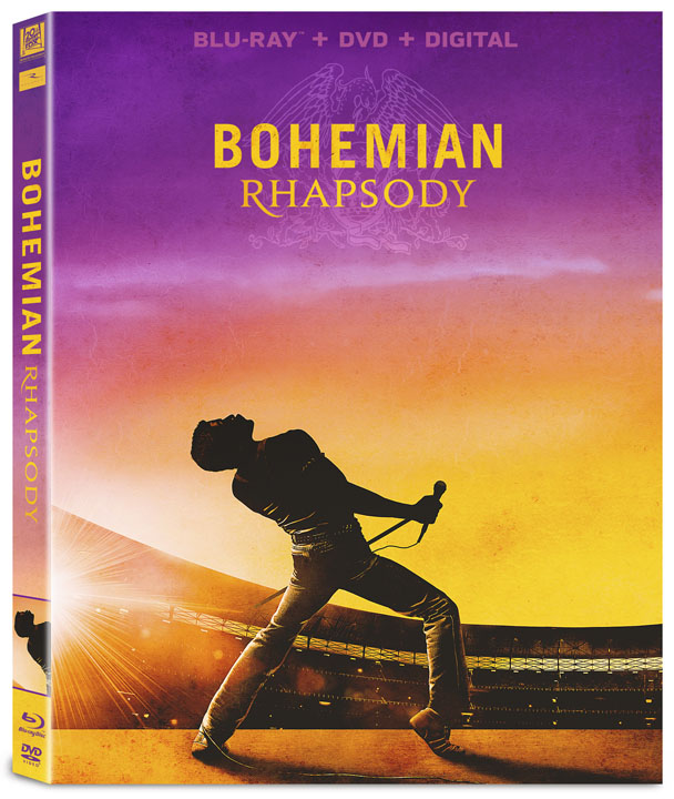 Bohemian Rhapsody movie DVD packshot
