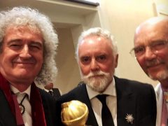 Brian, Roger and Jim with Golden Globe Award