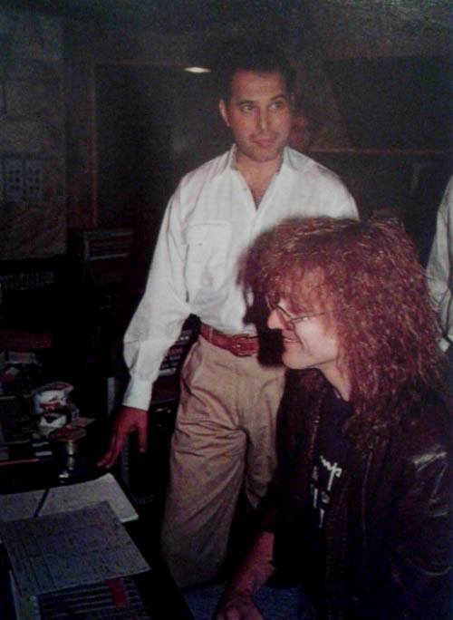 Freddie and  Mike Moran, Mountain Studios, Montreux