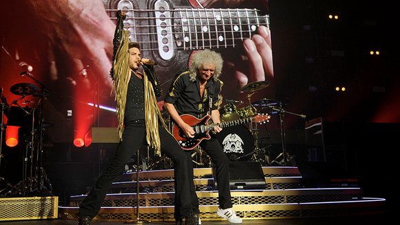 Brian May and Adam Lambert New Year's Eve