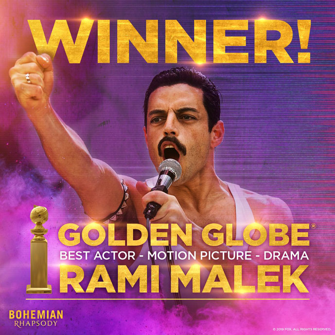 Rami Malek Best Actor in a Motion Picture - Drama