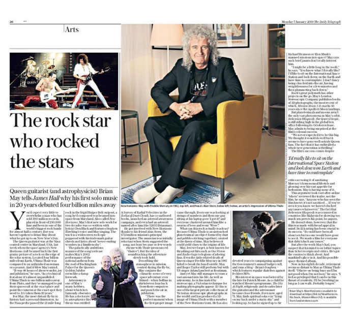 Telegraph - The rock star who rocked the stars