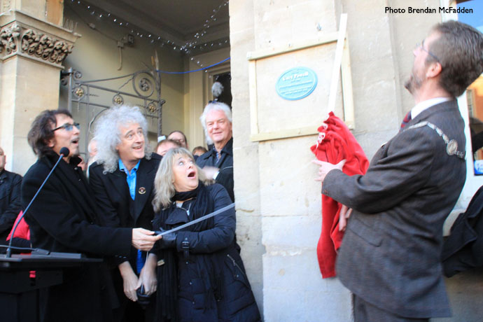 Unvieiling Cozy Powell plaque