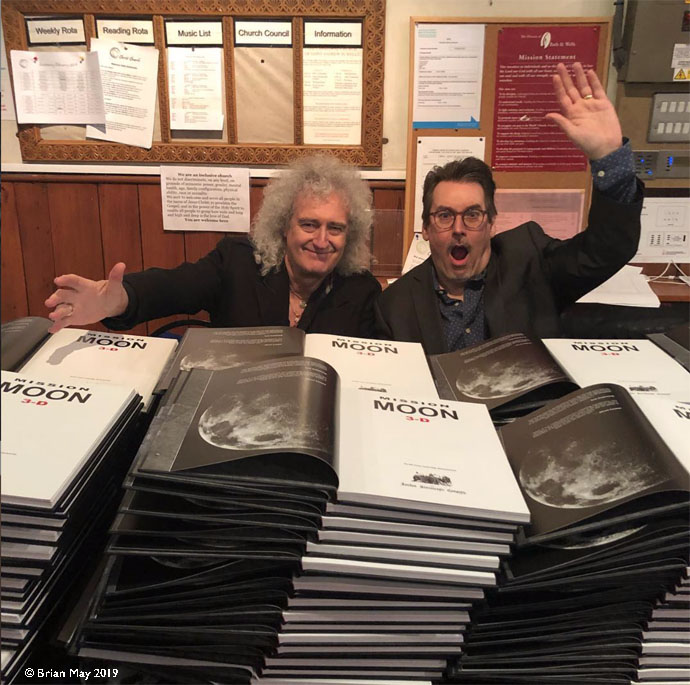 Bri and David Eicher with books to sign - Bath 11 Feb 2019