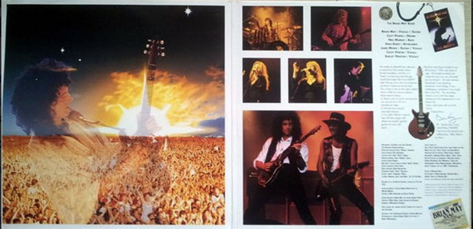 Brian May Band "Live At Brixton" gatefold inner by Discogs.com