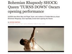 Daily Express - Queen turn down Oscar performance