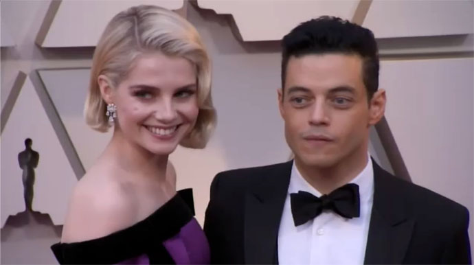 Lucy and Rami on Red Carpet