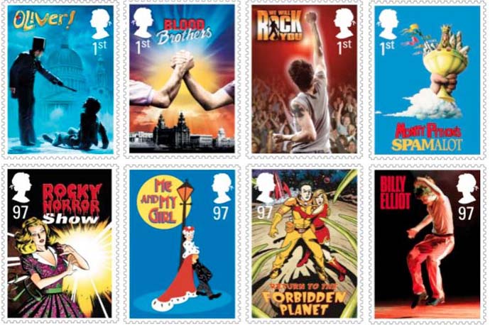 2011 "Musicals" Stamp Collection from the Royal Mail