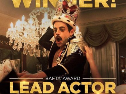 Winner Rami Malek BAFTA Lead Actor banner