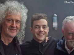 Brian May, Rami Malek and Roger Taylor - first meeting