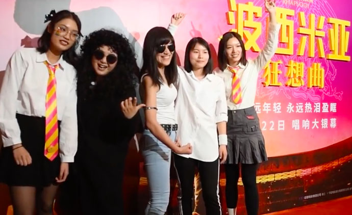 Bohemian Rhapsody opens in China - 5 young ladies