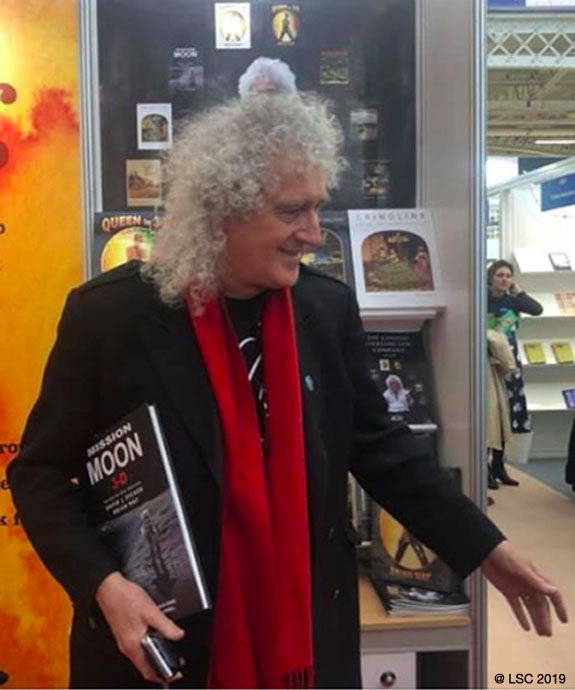Brian May at London Book Fair 14 March 2019